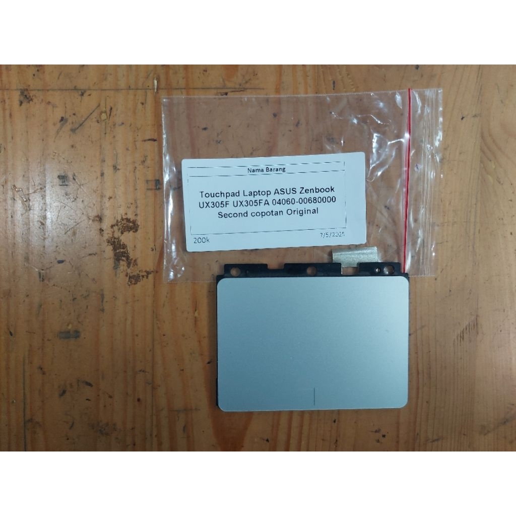 Touchpad Laptop Asus Zenbook UX305F UX305FA 04060-00680000 second copotan ori