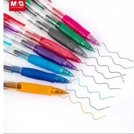 

pulpen gel M&G Retracable gel pen 0.7 mm AGP12371|Ballpoint gel|pulpen tinta gel|pulpen tinta gel warna|pulpen viral|pulpen warna