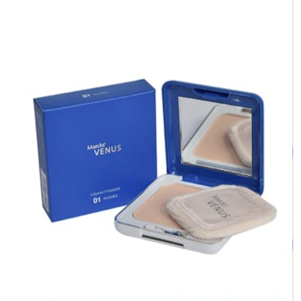 MARCKS VENUS COMPACT POWDER NO. 1 2 3 / INVISIBLE, NATURAL BEIGE, IVORY / KOSMETIKA KIMIA FARMA