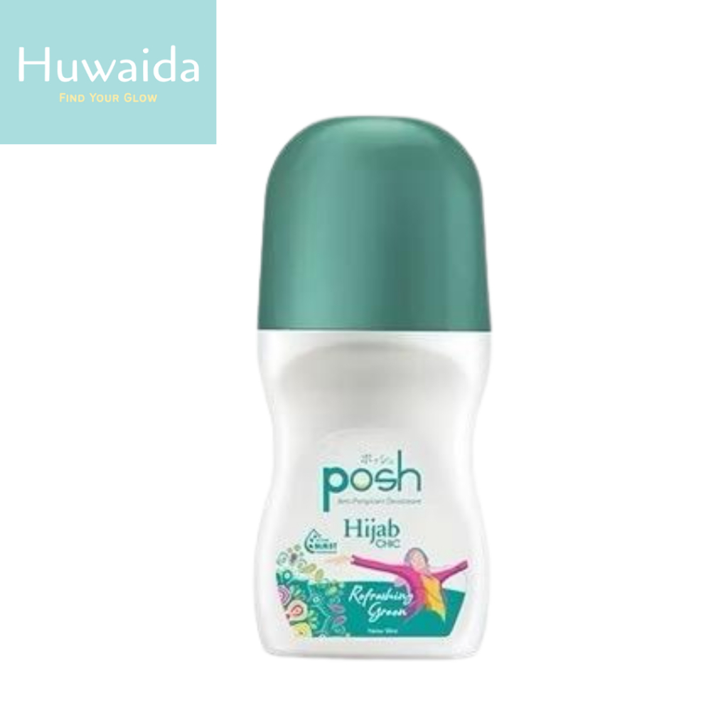 Posh Hijab Chic Roll-On Deodorant Refreshing Green 50 ml / Deodorant Posh Hijab