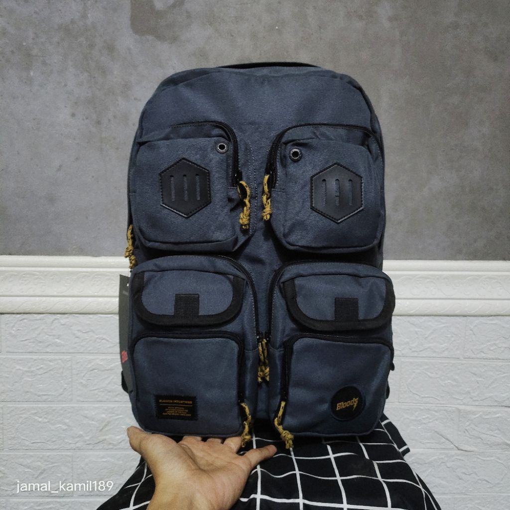 TAS RANSEL LAPTOP BLOODS CANTONK GREY ORIGINAL.