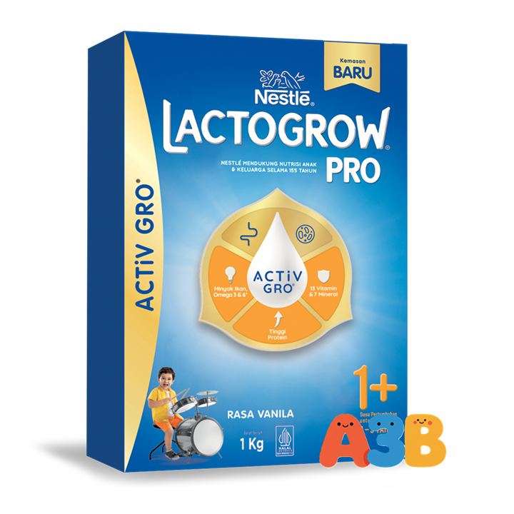 

[oddsolshop] pekanbaru/Nestle Lactogrow Pro 1+ Bubuk Minum Rasa Vanila 1KG Minuman Serbuk Vanilla