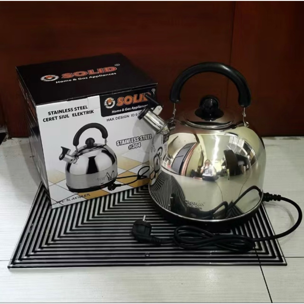 SOLID TEKO LISTRIK KETTLE LISTRIK CERET LISTRIK PEMANAS AIR 5 LITER