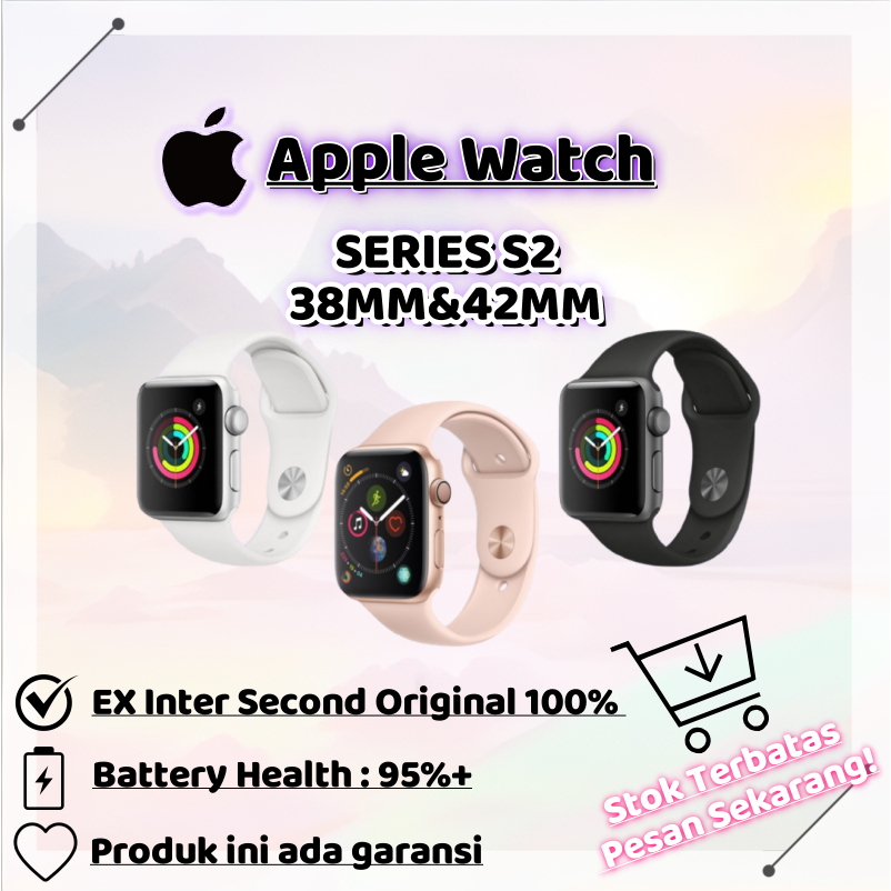 Apple Watch series 2 38mm/42mm jam tangan smartwatch S2 second mulus ori 100% bergaransi