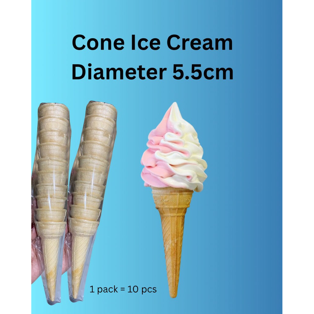 

Cone Ice Cream D 5,5Cm ( 1 Pack isi 10 Pcs )