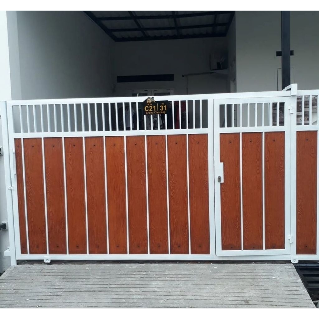 pagar grc besi galvanis pagar minimalis