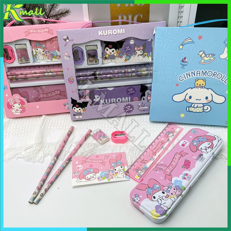 

Alat Tulis Anak Tk Kotak Pensil Set Kartun Pensil Box 7 in 1 School Supplies Hadiah Anak