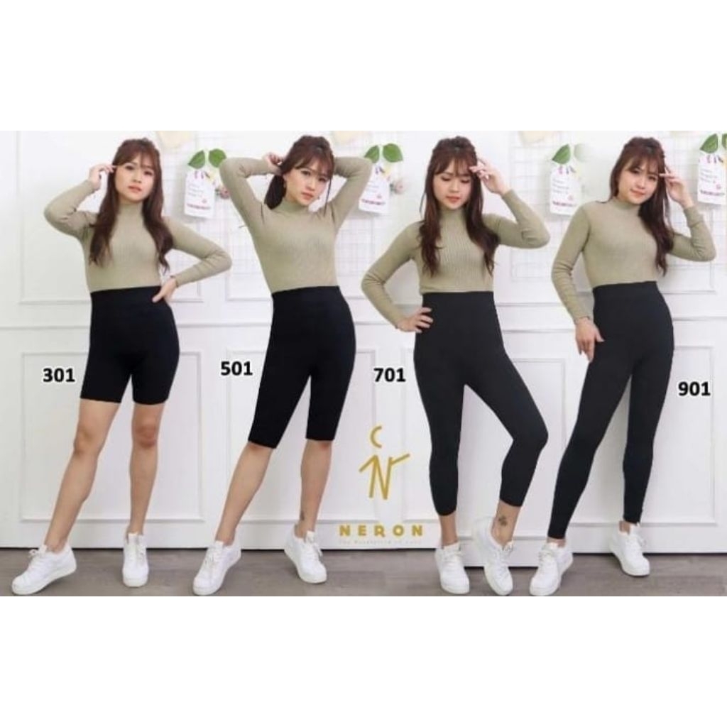 Legging neron / short neron / selutut neron / 7/8 neron / panjang neron