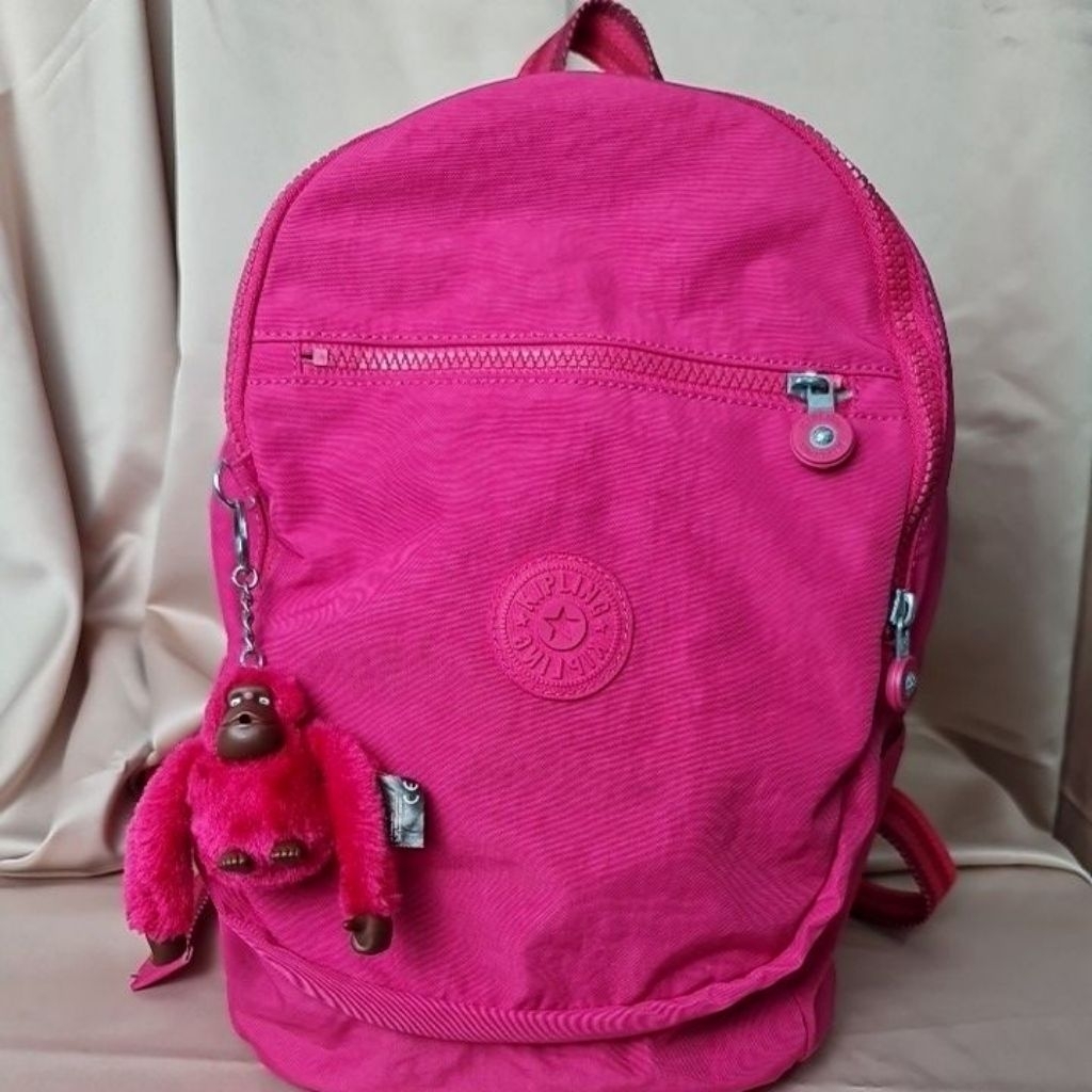 PL KIPLING CHALLENGER BACKPACK PRELOVED RANSEL PINK LIKE NEW