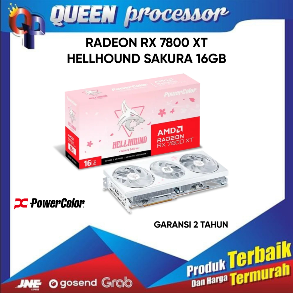 VGA POWERCOLOR RX 7800 XT HELLHOUND SAKURA OC 16G GDDR6 RX 7800XT
