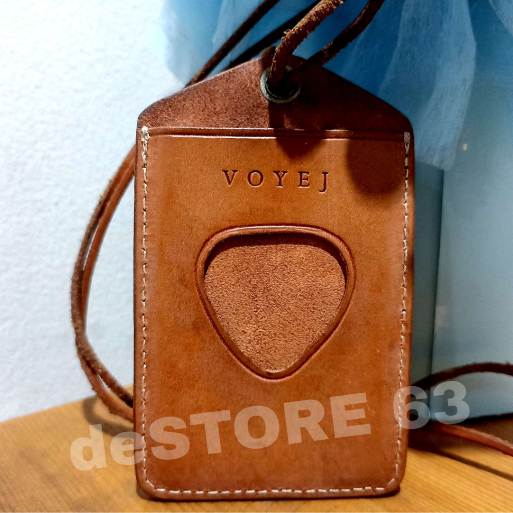 

[Pre-Loved] VOYEJ Card Holder - Lanyard ID Card Kulit Sapi Asli