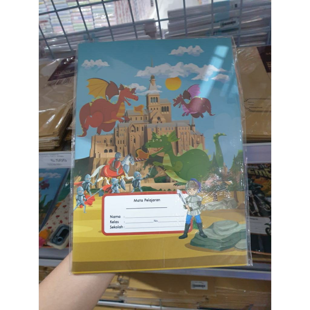 

[1 Pak - isi 20] Sampul Buku SQUEEZY Motif Batik dan Kartun – Ukuran A5 & B5