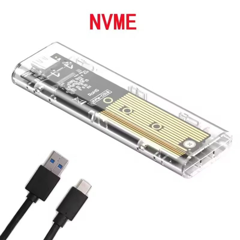 NVME to USB ENCLOSURE ADAPTER CASE SSD TYPE-C CONVERTER CASING M.2 NVME PCIE