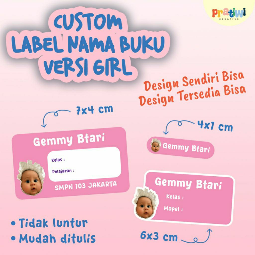 

LABEL NAMA CUSTOM GIRL MURAH AESTHETIC