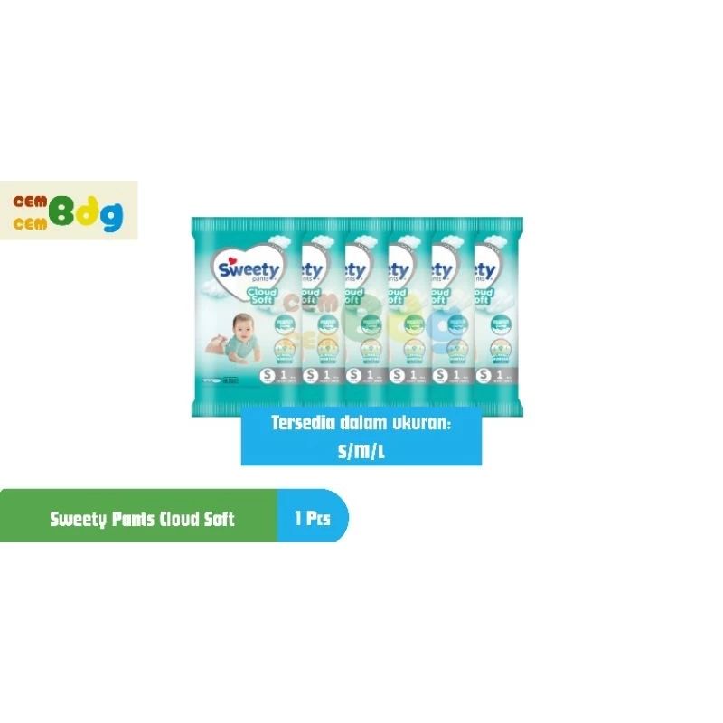 Sweety Pant 1 Renceng Isi 6 Pcs Ukuran S-XXL