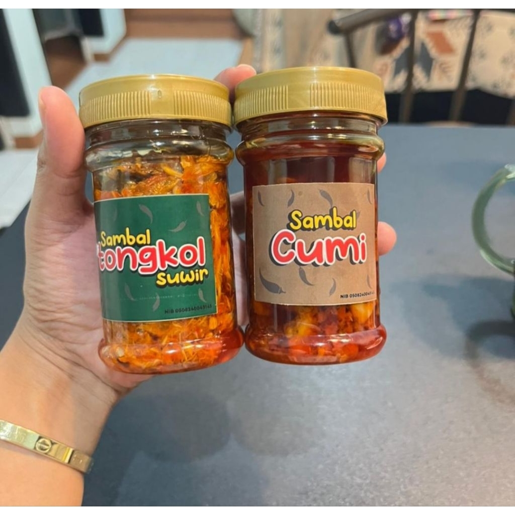 

Sambal Tongkol Suwir Sambal Jengkol Sambal Cumi Kemasan Jar Mini