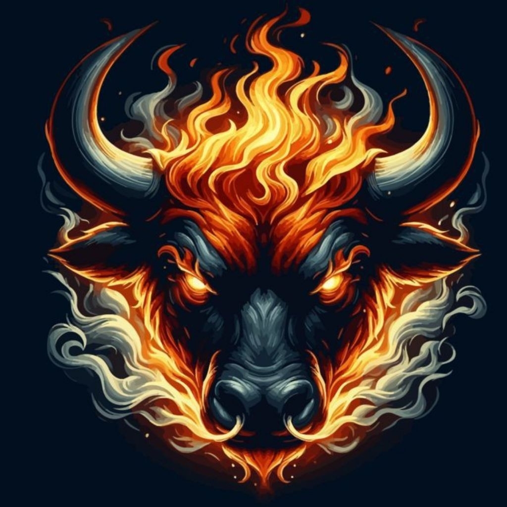 

stiker 3D banteng keren, stiker print sudah cutting, size 15 x 20 cm, anti air