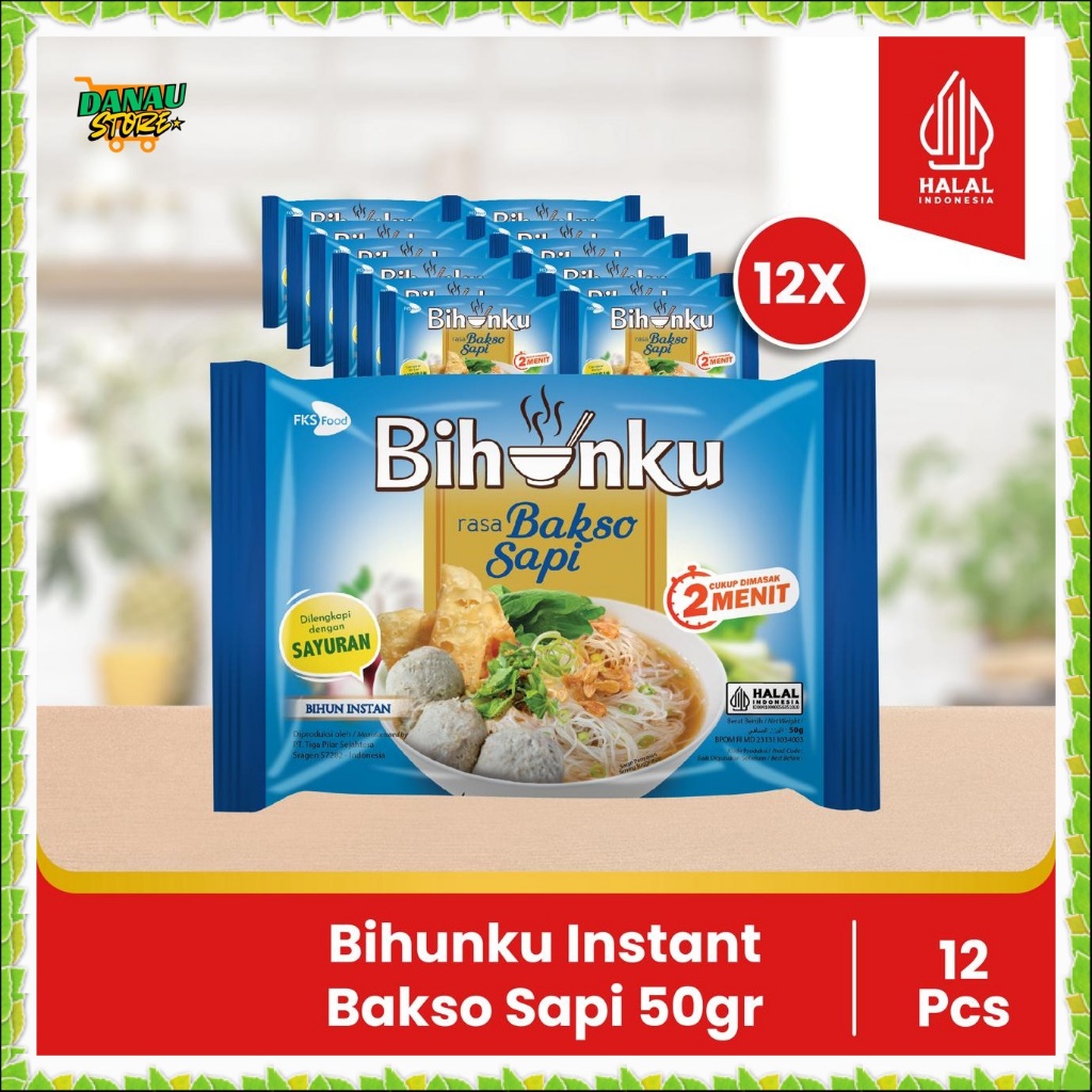 

Paket Bundling - Bihunku Instan - Bakso - 50gr - 12pcs