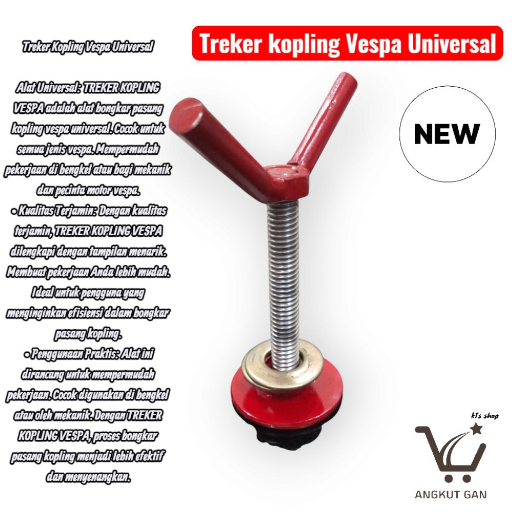 Treker Kopling Vespa Universal Alat Bongkar Pasang Kopling Vespa Universal
