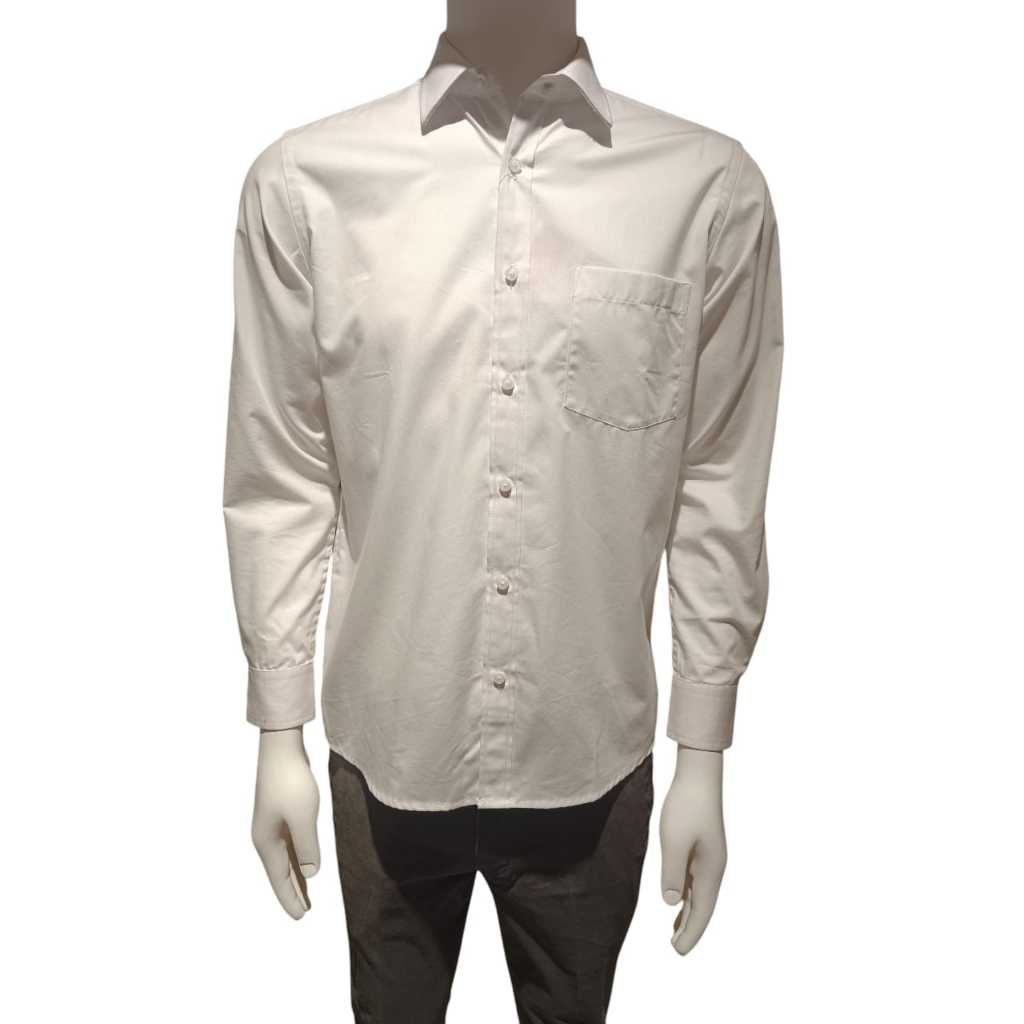 GQ 2723056/01 kemeja lengan panjang putih polos slimfit