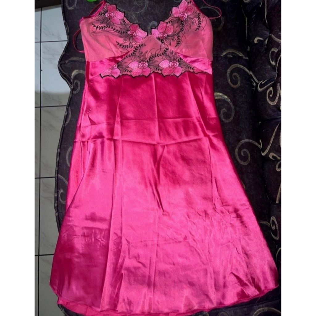 Lingerie Satin Silk Fuschia