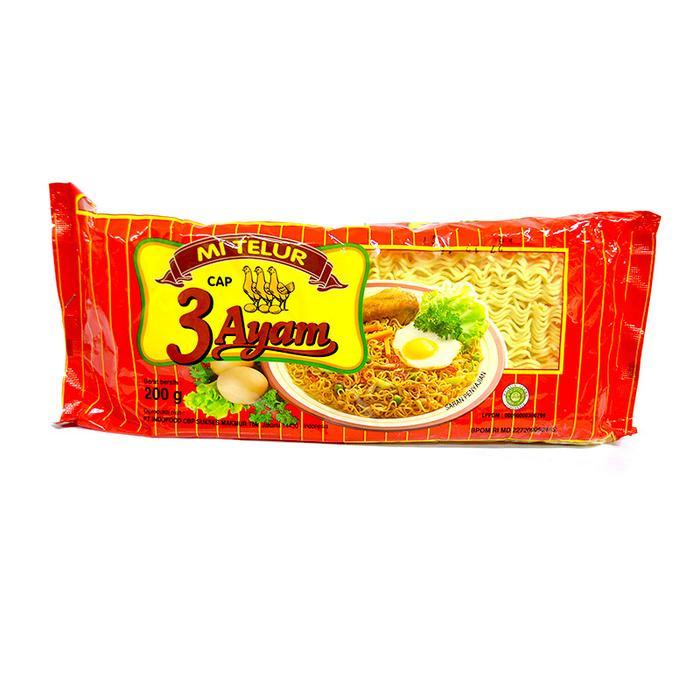 

3 Ayam Mie Telor Merah 200Gr