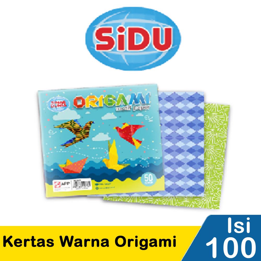 

Sinar dunia kertas warna origami 100's b
