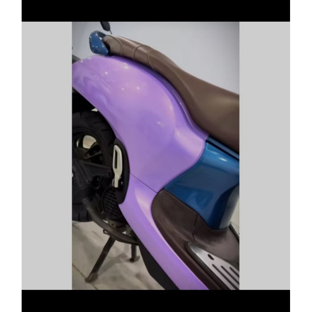 Cat motor warna golden Pastel jenis PU original Cat Ungu Lembayung Gold