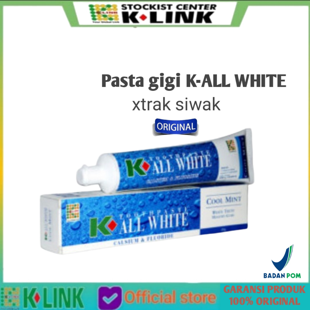 Pasta Gigi K-All White Mengandung Daun Mint Original K Link