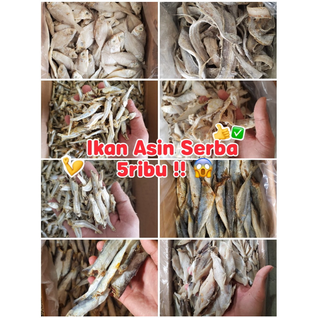 

Ikan Asin Serba 5 Ribu Halal Tanpa Pengawet