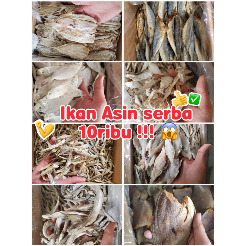 

Ikan Asin serba 10.000 Halal Tanpa Pengawet
