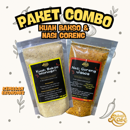 

PAKET COMBO KUAH BAKSO & NASI GORENG Ekonomis [200 gram] - Dapur Kak Rose