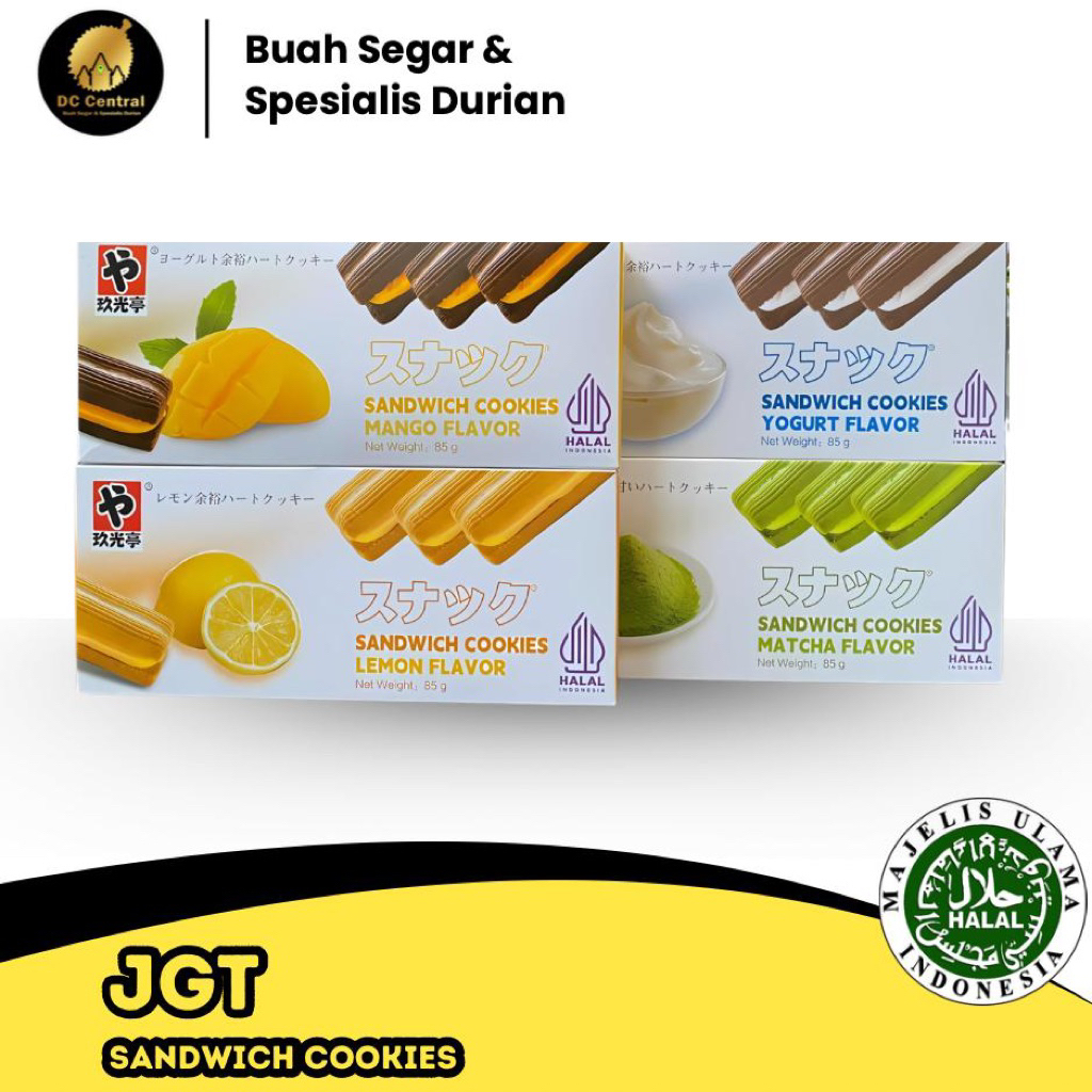 

New Flavour JGT Cocoa Cookies Sandwich Biskuit Snack Import 85g