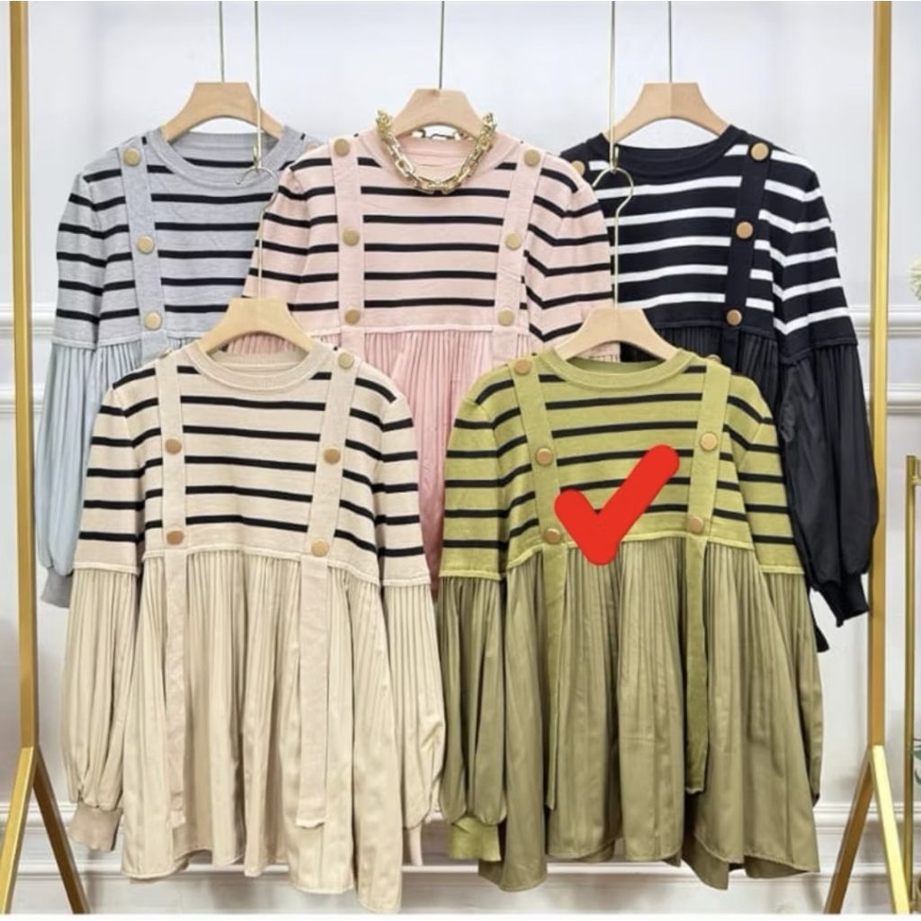 Blouse plisket premium / import / atasan viral / tunik plisket