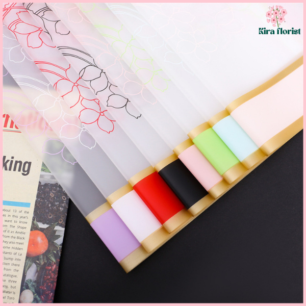 

Kertas Bunga List Gold Flower Wrapping Cellophane Paper Untuk Buket Bucket Bunga Florist KB6270