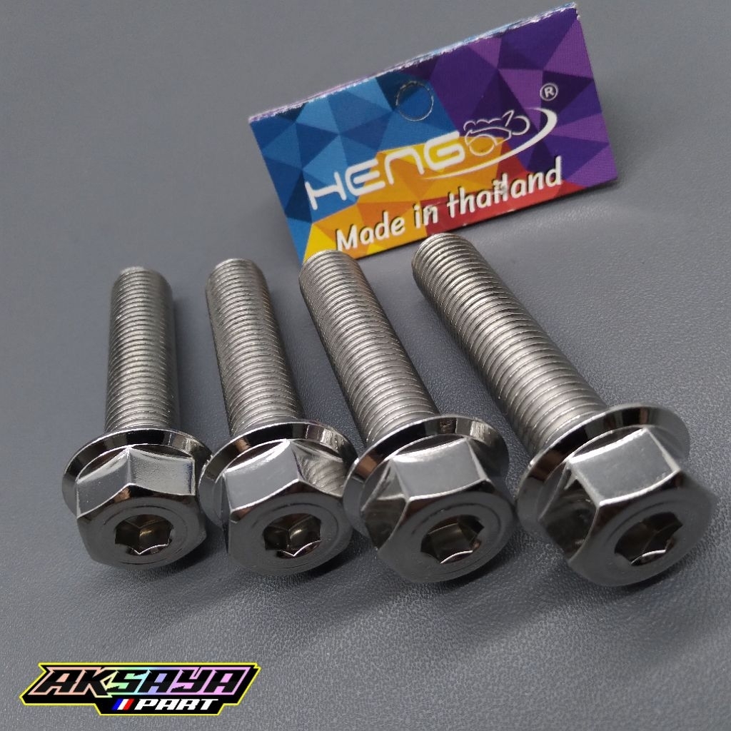 BAUT SEGITIGA SHOCK DEPAN VARIO BEAT PCX SUPRA X PROBOLT HEXAGON 2 KUNCI ORIGINAL HENG THAILAND