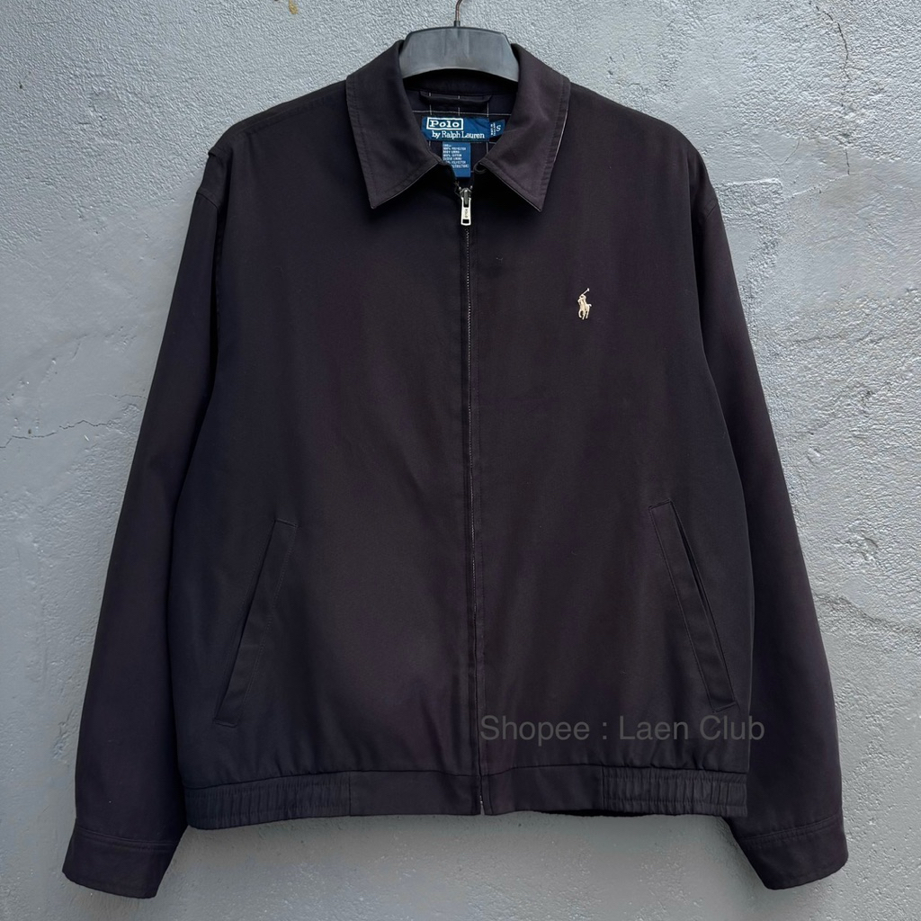 Harington work jacket polo ralph lauren hitam pwh1