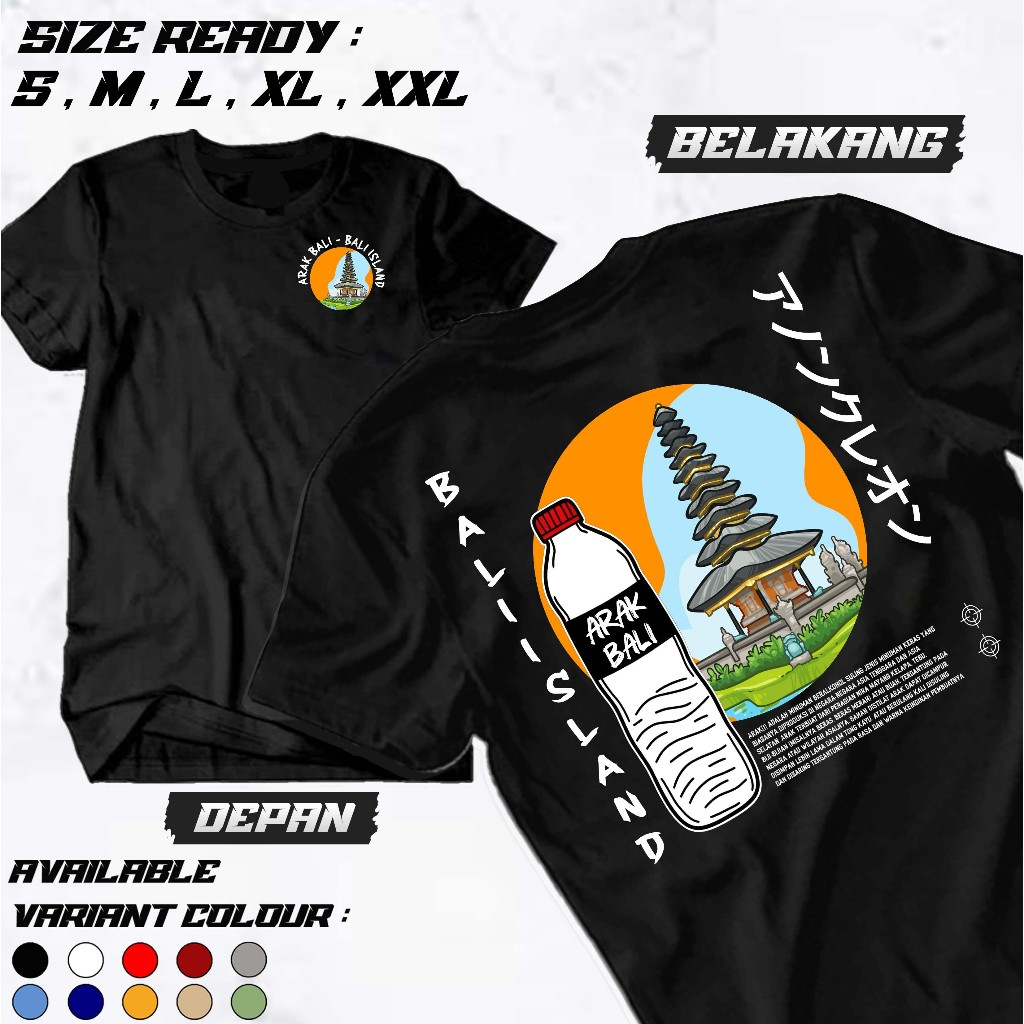 mmmkaos - Kaos "ARBAL" - BALI - KAOS MINUMAN KHAS BALI  - Kaos Pria Wanita - Kaos Distro Premium - K