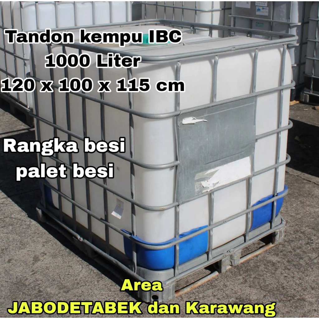 IBC KEMPU 1000 Liter Tandon air rangka besi