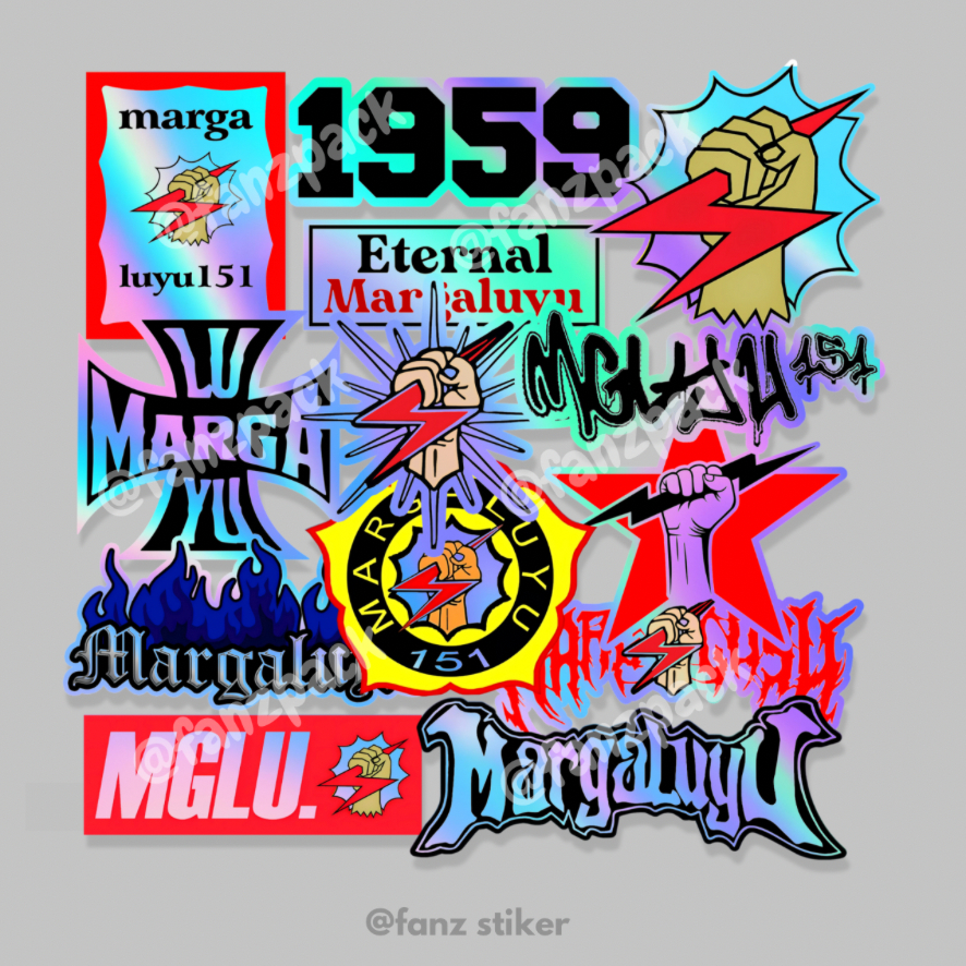 

STIKER HOLOGRAM MARGALUYU ISI 12pcs - ANTI AIR, STIKER PERGURUAN | STIKER SILAT, HELM, LAPTOP, CASE HP VOL 21 HLG