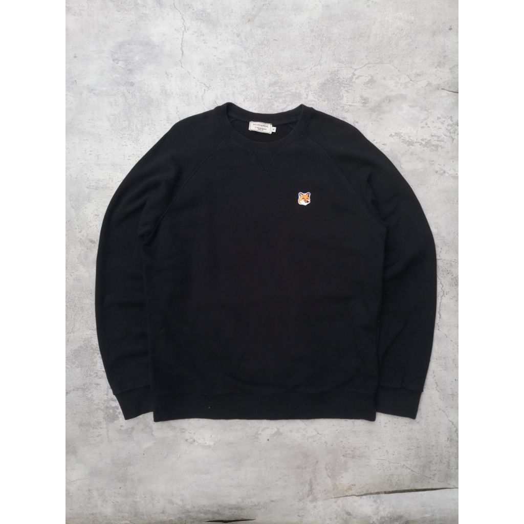 Crewneck maison kitsune second | basic polos casual japanese style