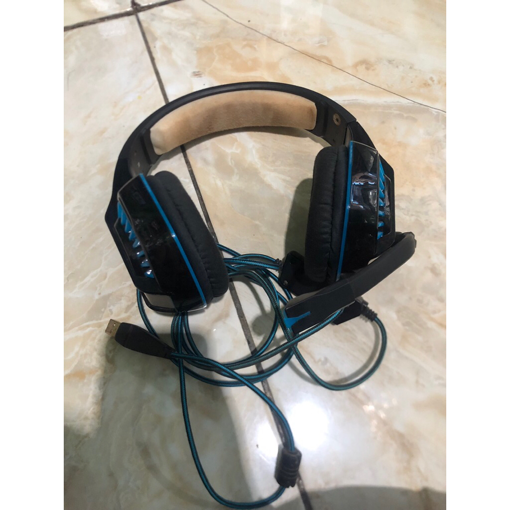 Headphone gaming Rexus normal bekas pemakaian