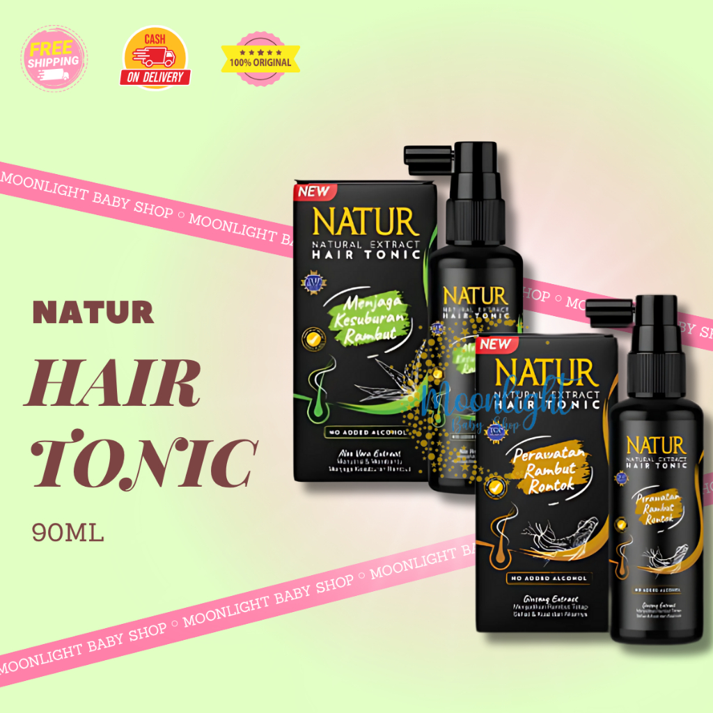 Natur Hair Tonic 90ml - Aloe Vera Extarct | Ginseng Extract