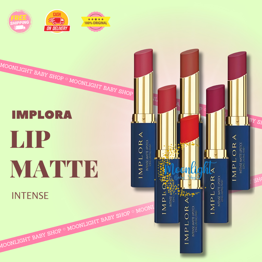 Implora Lipstick Intense Matte Long Lasting Finish | Lipstik Mate Implora BPOM