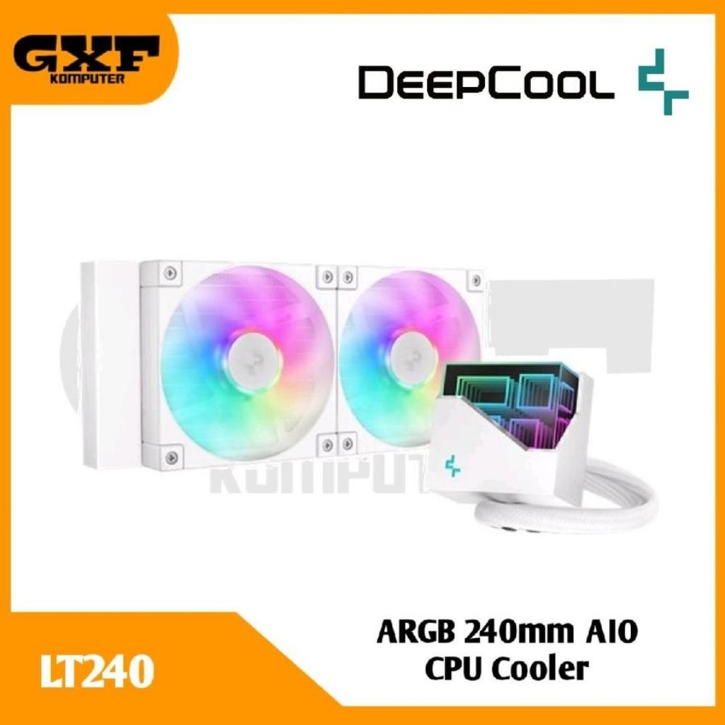 Deepcool LT240 ARGB White 240mm AIO CPU Cooler
