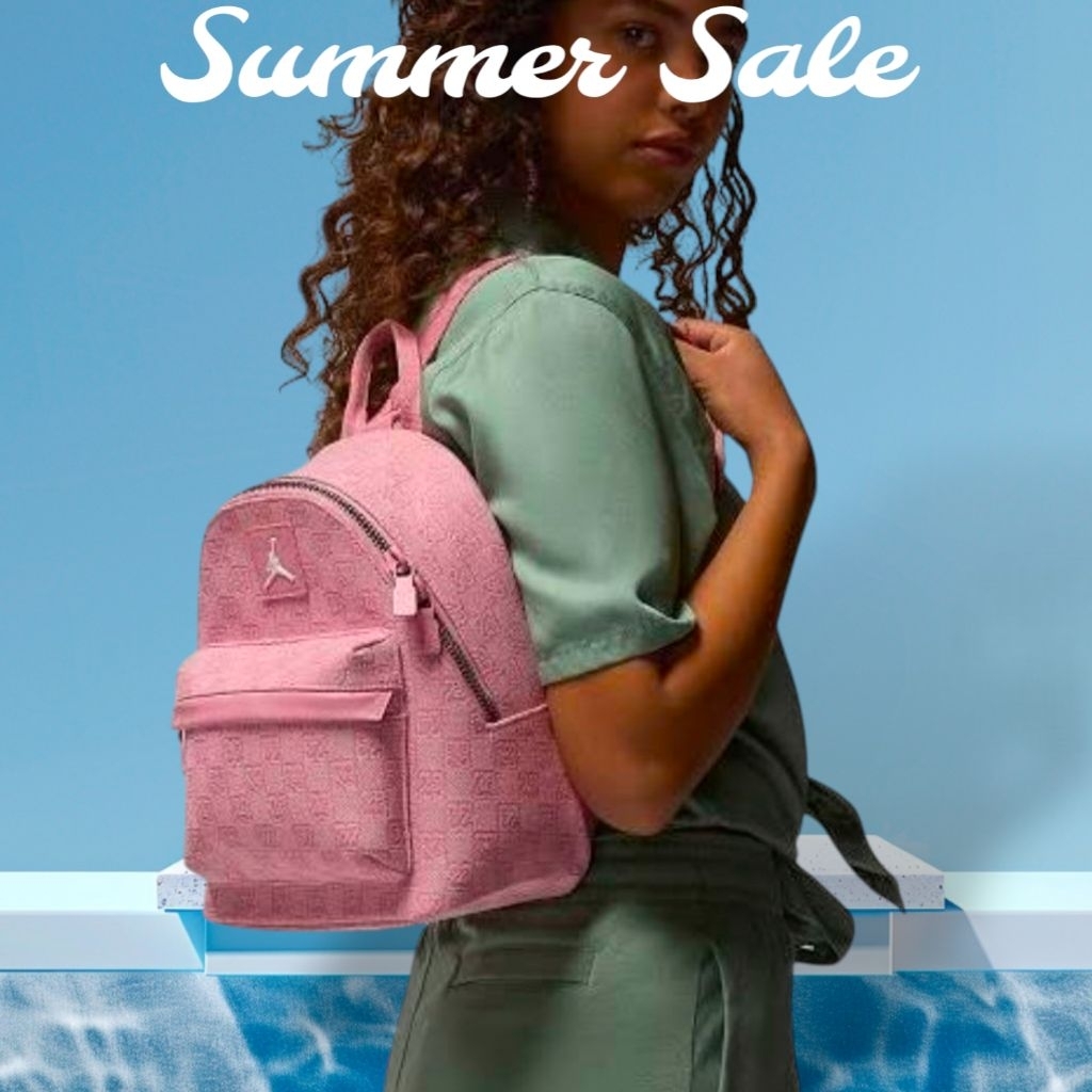 Back pack jordan original canvas pinky tas ransel jordan