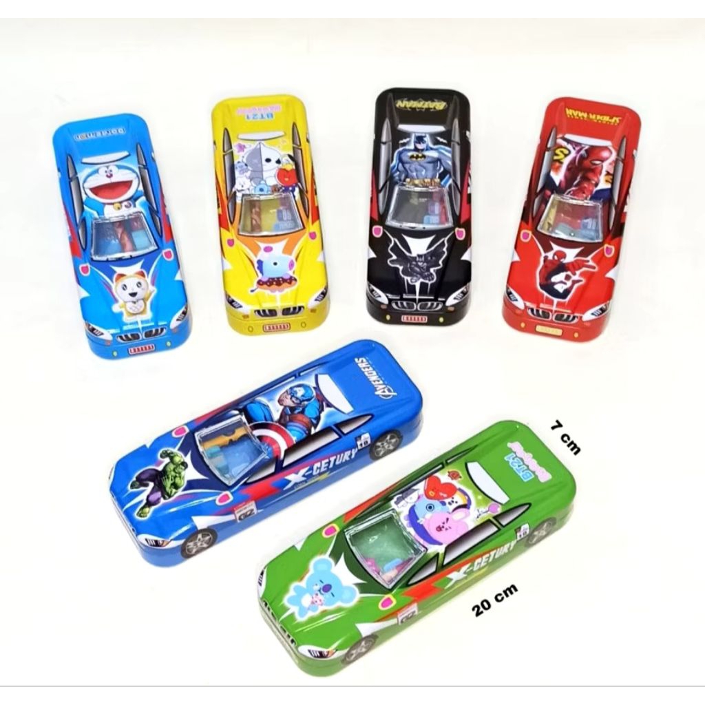 

tempat pensil mobil tepak pencil set Alat tulis model mobil hanya karacter laki laki