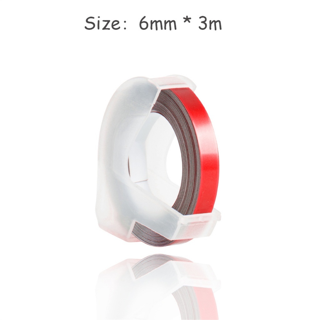 

6mm/9mm/12mm Red Black Refll embossTape Laber