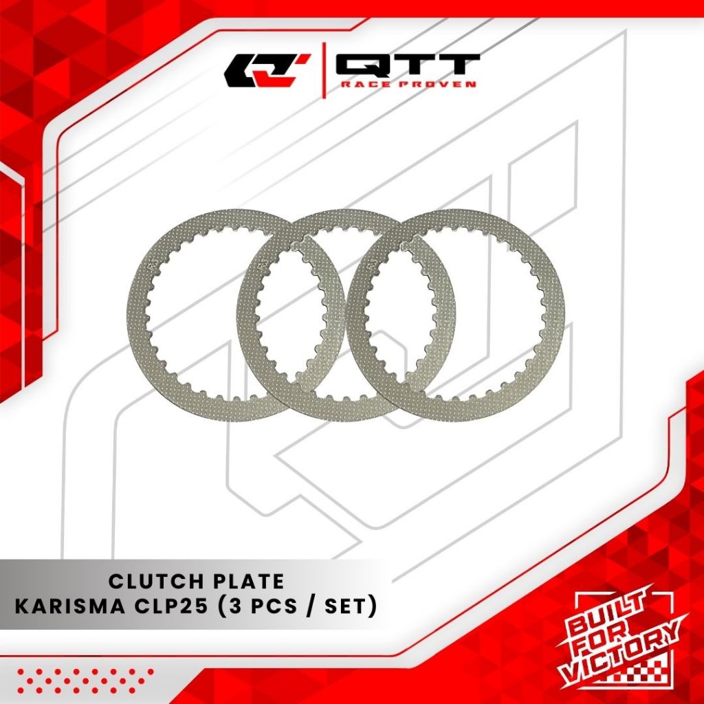 QTT Plat Kopling Iron Karisma Supra X 125 Nova Dash CLP25 Pelat Besi