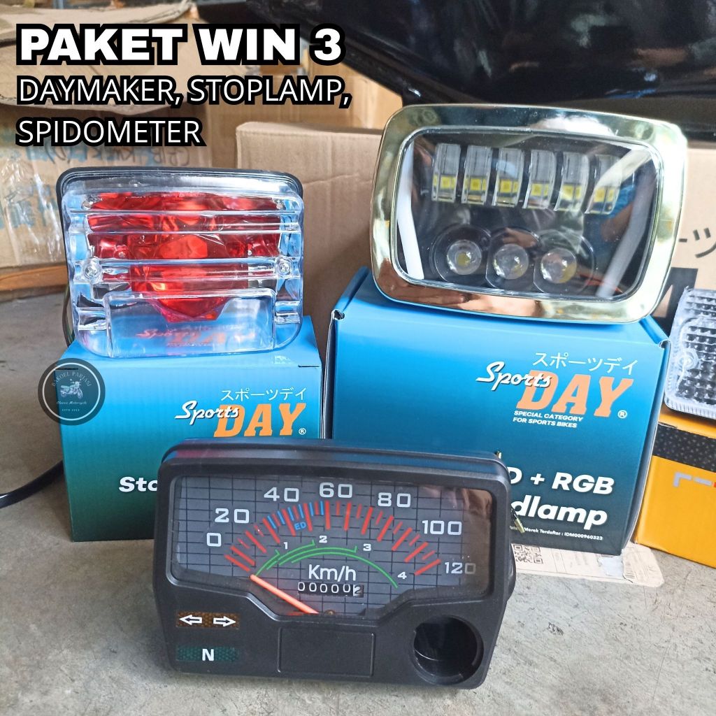 DAYMAKER WIN SET  SPIDOMETER ANALOG WIN 100 OLD NEW GL 100 GL 125